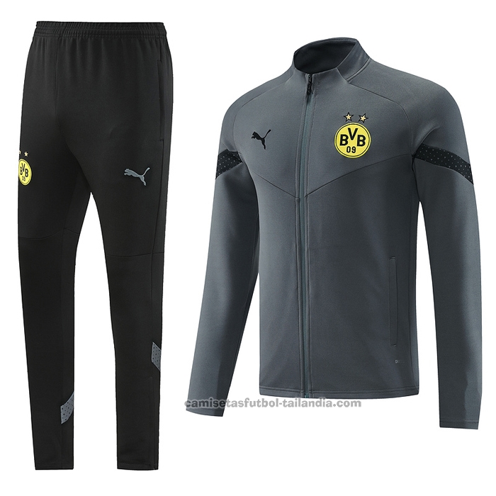 Chandal de Chaqueta del Borussia Dortmund 22/23 Gris